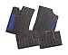 Produktbild CarFashion 265204 Silverstone | Allwettermatte AB1 | Matten Satz 4-Teilig | Tpe Gummimatte Schwarz | Farbiger Einsatz in Aruba Blau | Auto Fussmatten Set Ohne Mattenhalter