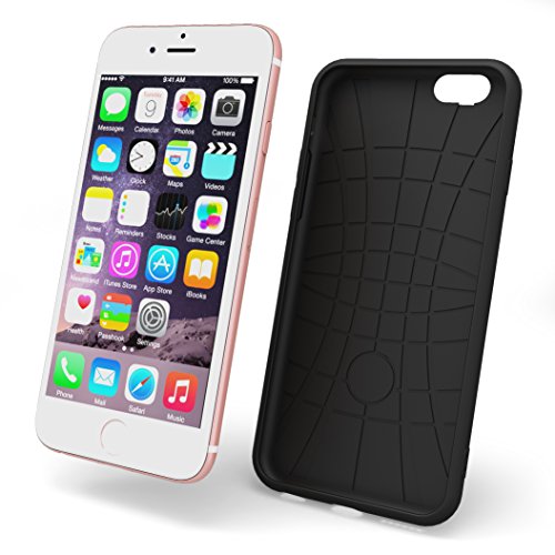 iPhone 6s Case,Splaks [Black] Shock-Absorb Case Cover with Camera Protection, Lightweight Soft Flexible TPU Rubber Anti-Scratch Protective Case For iPhone 6/6S
