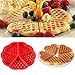 Produktbild Wokee Springform,Küche Silikon Mini Backform mit Flachboden, runde Kuchenform Runde Waffeln Pan Kuchen Backform Schimmel Waffel Tray