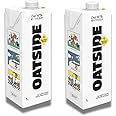 Oatside Oat Milk Barista Blend, Pack of 2, No Added Sugar 100% Plant Based Beverage, 33.81 fl oz ℮ 1 l