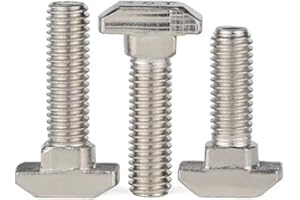 FEEIMOL M8x35mm Bulloni a T, Vite a T, Bulloni a Testa Martello per Profilo in Alluminio (10pcs)