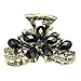 Metal Alloy Acrylic Headwear Hair Claw grip clip For Women Lady black