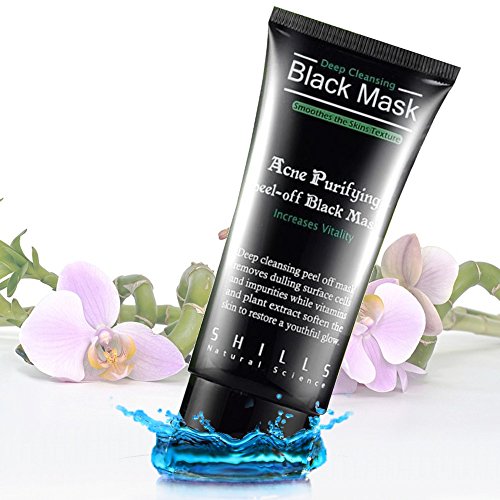 2x Black Mask Mitesserentferner Schwarze Maske Peel Off gegen Mitesser Blackhead Maske im Doppelpack • 2x 50ml • Mitesser Pickel Akne Entferner Gesichtsmaske Tiefenreinigung Gesichtspeeling • 100% Original Shills Produkt - 4