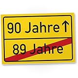 deko für geschenke basteln DEINE GESCHENKIDEE: Ein kleines Geburtstagsgeschenk als lustige Überraschung zum 90. Geburtstag. Verschenke dieses Schild als bessere Geburtstagskarte für ihn / für sie. Ein Scherzartikel für mehr Spaß auf der Geburtstagsparty / Geburtstagsfeier