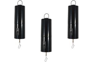 Tubayia Lot de 3 Moteurs Rotatifs à Piles pour Carillon Éolien, Boules Disco en Plastique Durable Noir