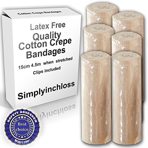 6 Body Wrap aid inch-loss Contouring Bandages (Crepe) 15cm*4.5m (stretched) free sauna wraps