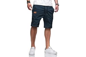 Meilicloth Mens Casual Shorts Cotton Drawstring Summer Beach Stretch Twill Chino Short Pants