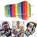 Vicky Store 1 pc Cute Waterproof Cushion Padding Liner Seat Pad Rainbow For Baby Stroller Pram Random colour