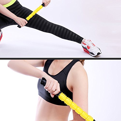 iRegro Massage Stick, Muskel Roller Stick, Massageroller für Bein Krämpfe Deep Tissue Massage und Physikalische Therapie – Kalb Hip Oberschenkel Beine Rückenschmerzen Erleichterung – Einfacher Als myofaszialer Release & Trigger Point Massagegerät - 6