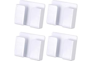 XM-ZHHY 4 Stück Wandhalterung Handy-Ladegerät Halterung, 3M Selbstklebende Handy-Wandhalterung für Ladegerät, Handyhalter für Duschbett Wand (Weiß)