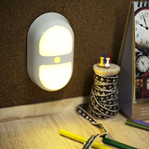 Light Bulbs, Home Bulbs 10 LEDs Double Windows LED Human Motion Sensor Light Lamp for Hallways, Stairways, Bedrooms, Sensor Distance: 3m Bulbs (Color : White light)
