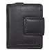 Produktbild Geldbörse Damen Leder Herren Portemonnaie kompakte Portmonee Geldbeutel Kreditkartenetui Wallet Brieftasche Organizer Vintage aus hochwertigem Echt-Leder Hill Burry Hochformat schwarz 5026