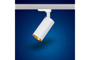 Mextronic TRAHLER GU10 a 3 fasi: faretto LED girevole e orientabile per guida elettrica (Genius L504)