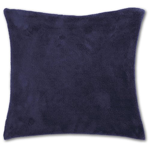 Kissenhülle Kuschel 40 x 40 blau - royalblau ohne Füllung