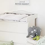 Puckdaddy "Wolke 4" Wickelaufsatz, Wickeltischaufsatz für IKEA Malm Kommode