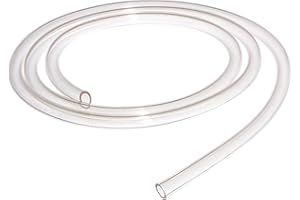 TEN-HIGH Tubo in teflon trasparente 6mm ID x 8mm OD per stampante 3D, tubo in teflon PTFE 5M (lunghezza: 15 piedi)