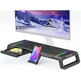 Masa&uuml;st&uuml; Stand Y&uuml;kseltici Katlanabilir RGB &Ccedil;ekmeceli Monit&ouml;r Standı