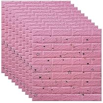Jopassy Pannelli 3D Per Pareti – Mattoni Bianchi Autoadesivi, Impermeabili, Effetto Pietra – 20 Pezzi Da 77x70 Cm