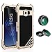 Produktbild Suntapower Samsung Galaxy S8 Hülle,9H ultra dünn und Licht cover case mit 3 Linse,IP 54 waterproof Aluminium 360 Anti-Wasser und Anti-Schlag Schutztelefonkoffer Schutzhülle für Samsung Galaxy S8 (Golden)