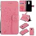 Produktbild Leder Hülle für Redmi Note 4X / Redmi Note 4,Brieftasche Hülle für Xiaomi Redmi Note 4X,Xiaomi Redmi Note 4 Hülle Flip Case Wallet,Fanryn Retro Elegant Butterfly Schmetterling Baum Katze Muster Prägung PU Leder Ledercase Schutzhülle Handy Lanyard Strap Flip Tasche Wallet Case Cover Schutzhülle Etui Tasche Handytasche Hülle Standfunktion mit Kartenfächer Silikon Rückseite Cover für Xiaomi Redmi Note 4X / Redmi Note 4 - Rosa