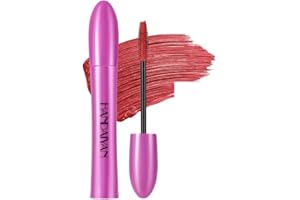 HISUNBEN Red 2 Mascara imperméable à l'eau, longue durée de vie pour Noël, Halloween, fêtes, mariages