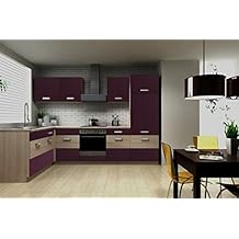 Eldorado Furniture Kitchen Unit Kitchen Lux 190 Cm Black L Shape Corner Kitchen Block Amazon De Kuche Haushalt