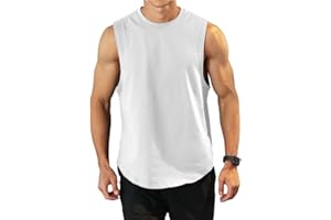 Rane Sports Canottiere da Allenamento per Bodybuilding da Uomo Canottiere da Palestra per Allenamento Atletico Gilet T-Shirt Muscolare Senza Maniche Tagliata in Cotone