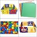 Plastic Baby Playpen - 8 Plastic Panels Including Fun Activity Learning Centre - 9 Interlocking Floor Mats and 100 Bright Coloured Play Balls - Safe, Strong and Durable