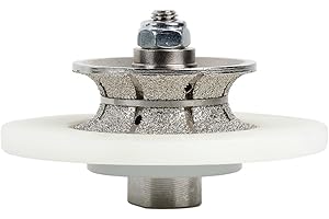 RAIZIDOM Raizi V Type 20mm Angle Grinder Full Bullnose Diamond Hand Profile Router Bits for Marble Granite Porcelain Ceramic Tile