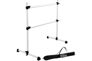 ‎TRUTZHOLM TRUTZHOLM Ballettstange freihstehend Ballett Barre höhenverstellbar von 11-120 cm Höhe, Ballet Stange Tragetasche ideall für Kinder und Erwachsene 120x125x71cm HxBxL
