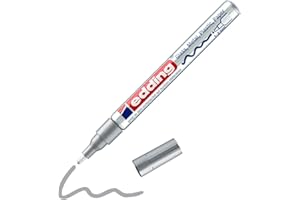 Edding ED-475111054 Marker Permanentny, Srebrny, 1-2 mm