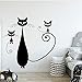 Produktbild yiyiyaya Katze Vinyl Küche Wandaufkleber Tapete Für Wohnzimmer Kinderzimmer Aufkleber Kreative Aufkleber Kaffee L 43 cm X 42 cm