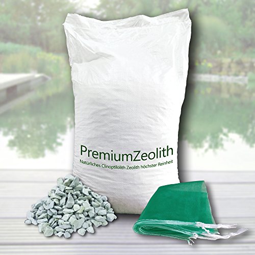 25 kg ZEOLITH 5-8 mm +2 Filtersäcke Filtermaterial Teichfilter Aquarium Gartenteich Filtermedium Filter Phosphatbinder Zeoliet Celolit Zelolit Zeolite Naturmineral - 2
