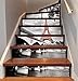 Produktbild Treppen Aufkleber, Stadt Turm DIY Renovierung Kreative Treppen Aufkleber Selbstklebende 3D Wandaufkleber Wasserdichte Wohnkultur 39,3 X7 Zoll X 6 STÜCKE