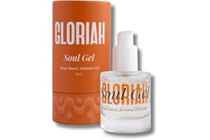 GLORIAH Soul Gel Natural Menopause Lubricant & Vaginal Moisturiser | Water-Based Lube for Vaginal Dryness Relief | pH Balanced, Non-Sticky, Sensitive-Skin Friendly