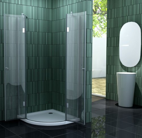 Duschkabine CLARABO 90 x 90 x 180 cm (Viertelkreis) ohne Duschtasse - 2