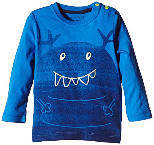 ESPRIT Baby-Boys 095EEBK007 Monster T-Shirt, Blue, 6-9 Months (Manufacturer Size:74)