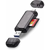 Coverzone UHS-II SD Kart Okuyucu USB-C ve USB 3.0 | Y&uuml;ksek Hızda Veri Aktarımı | MicroSD ve SD Kart Desteği | Dual Kart Okuma