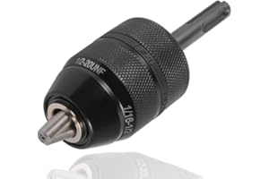 Bestgle Mandril sin Llaves Portabrocas 2-13 mm para Taladro SDS a Cierre Rapido con Adaptador SDS Todo el Metal, Portabrocas Desmontable sin Llave
