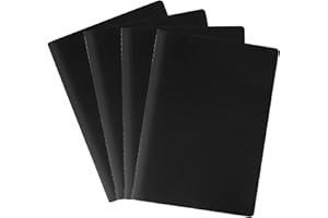 Jubaopen 4pcs Cuaderno de Dibujo Cuaderno en Blanco Cuaderno A4 Cuaderno de Bocetos Cuaderno para Pintar Cuaderno Kraft A4 para Practicar Bosquejar Dibujar y Tomar Notas (40 Hojas/80 Páginas)
