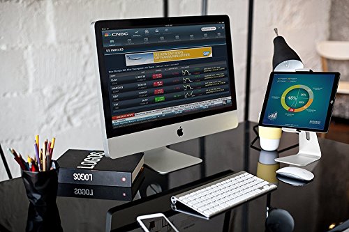 abovetek Elegante Aluminium iPad Pro Ständer – Swivel iPad Air/mini Kiosk POS stehen – Zwei Mount Halterungen 15,2 cm ~ 33 cm Interaktives IOS/Android Tablet Ständer für Handel Styling/Schreibtisch/Küche zinntheken - 8
