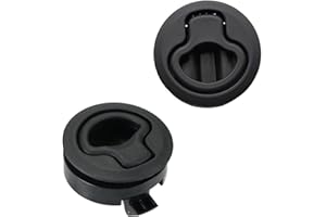 CZLINODUMMX Pull Lock Edelstahl Flush Pull Latch Flush Hatch Locker Pull Latch Pull Lift Hatch Fallenschloss Möbelschlosser für Camping Boot Wohnwagen Flush Hatch Locker Cabinet Pull Lift Hatch Schloss 2 Stück