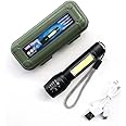 XGEW Portable Rechargeable Zoom LED Flashlight XPE Flash Light Torch Lantern 3 Lighting Modes Camping Light Mini Led Flashlight