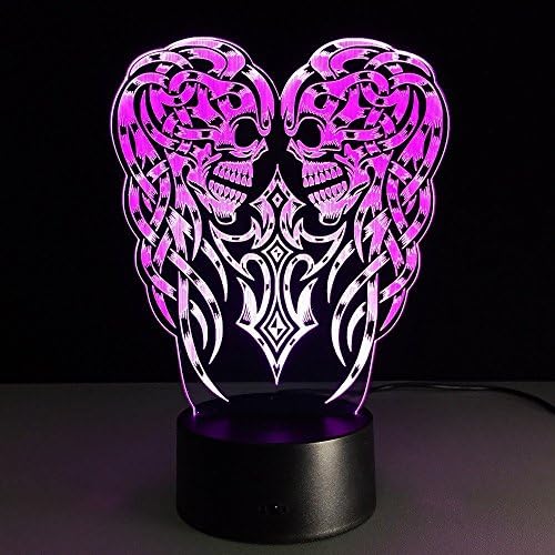 NOCHX 3D Night light Remote control Table lamp, 7 Color Changing Optical Illusion Lights with Acrylic Flat &amp; ABS Base &amp; USB Cable for Holiday Gifts, Kids Toys Decoration Christmas Valentines Gift