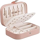 Schmuckkästchen Damen HENZIN PU-Leder Klein Schmuckkästchen Schmuckkoffer Reise Schmuckaufbewahrung Schmuckbox Damen Schmucks