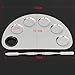 LuckyFine Pro Stainless Steel Cosmetic Makeup Palette Spatula Cream Foundation Mixing Tool Brush Palette Silver