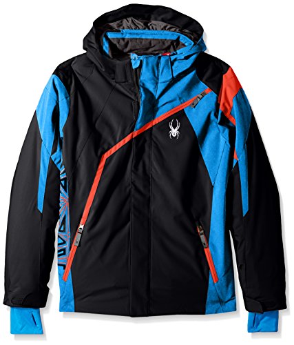 Spyder 231011 Chaqueta Esquí, niños, Black/French Blue/Burst, 8 años