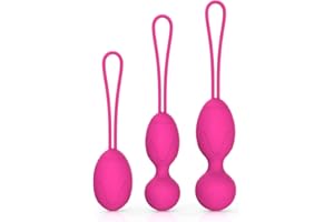 XPAPOV Kegal Exercise Weight, Doctor Recommends Bladder Control and Pelvic Floor for Female Kegel Tightening Ball (Set of 3, Pink)