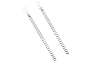 AOVNA 2Pcs Clay Pottery Sculpture Needle Seven Wire Texture Brush Feather Wire Texture Brush Clay Detail Needle for Carving Sculpting Modeling