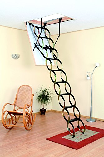 Oman Bodentreppe Scherentreppe THERMO 60 x 110 aus Holz - 2